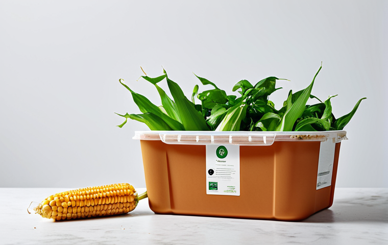 Bioplastic Food Packaging**
Prompt: "Compostable food container made from corn starch, professional product photography, fully clothed hands holding the container, displaying fresh produce, bright studio lighting, safe for work, appropriate content, fully clothed, perfect anatomy, correct proportions, sustainable packaging, modern kitchen background, family-friendly."
**